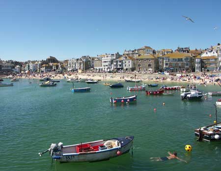 Der Hafen von St. Ives.